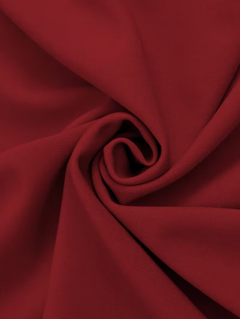 Elegant Stretch Crepe Ruffle Maxi Dress