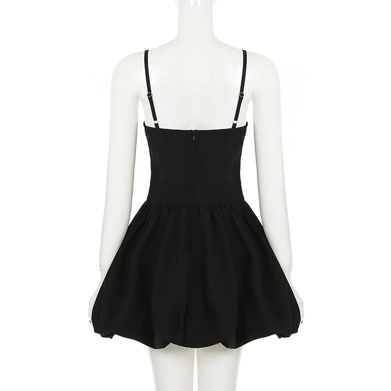 Lace-Up Fit & Flare Sweetheart Dress