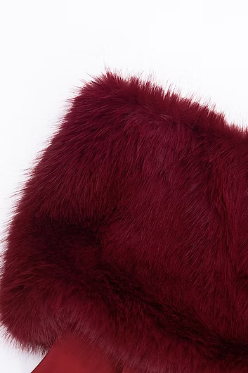 Luxury Furry Off-Shoulder Midriff Sexy Jumpsuit