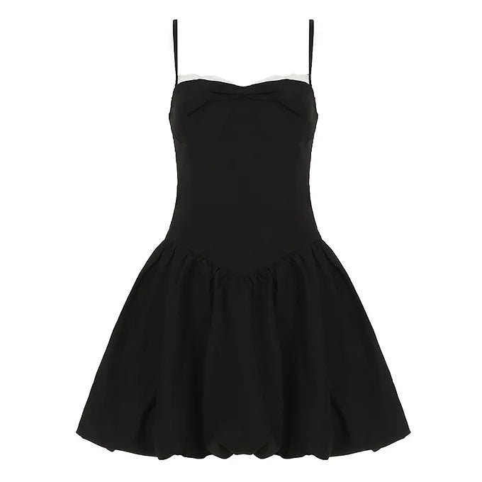 Lace-Up Fit & Flare Sweetheart Dress