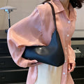Luxury Crescent Moon Shape Soft Faux Leather Small Hobo Shoulder Bag
