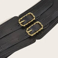 Retro Wide Elastic Leather Stretchy Waist Belt