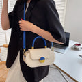 Chic Textured Top Handle PU Leather Shoulder Crossbody Bag