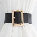 Thick Wide Buckle Elastic Stretch Waist Belt