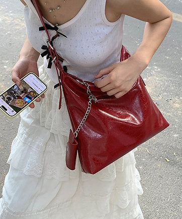 Vintage 2-Way Large Capacity PU Leather Shoulder Crossbody Bag