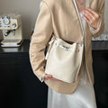 Luxury Pebbled Texture Top Handle PU Leather Shoulder Crossbody Bag