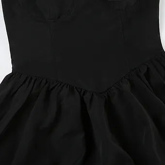 Lace-Up Fit & Flare Sweetheart Dress