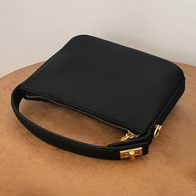 Luxury Cloud Shape Wide Strap Leather Small Square Crossbody Bag