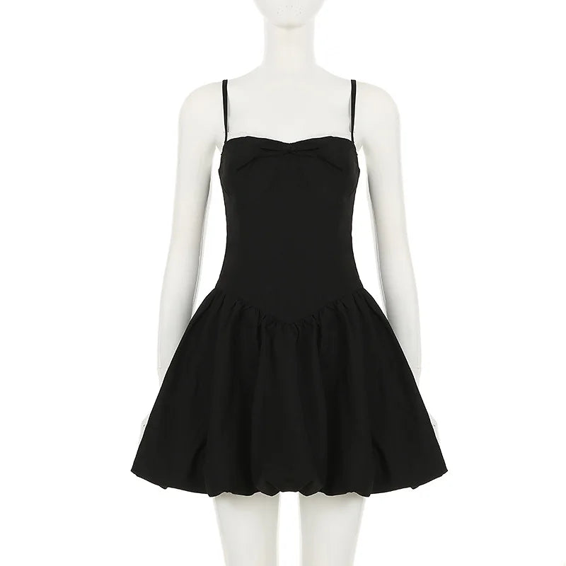 Lace-Up Fit & Flare Sweetheart Dress