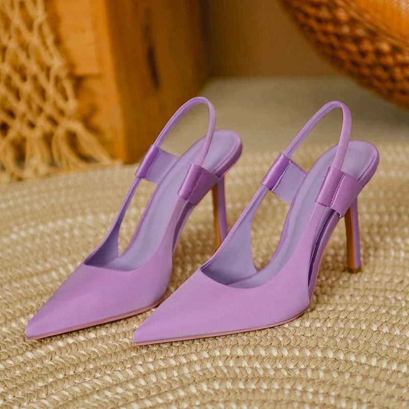 Sparkly Open Toe Ankle Strap Stiletto Sandals
