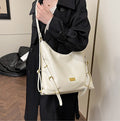 Soft Embossed Large Gold Hardware Shoulder Bag