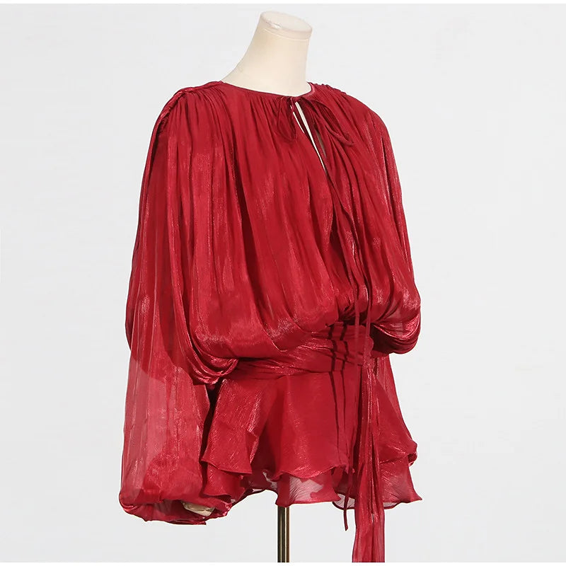 Elegant Satin Mini Dress