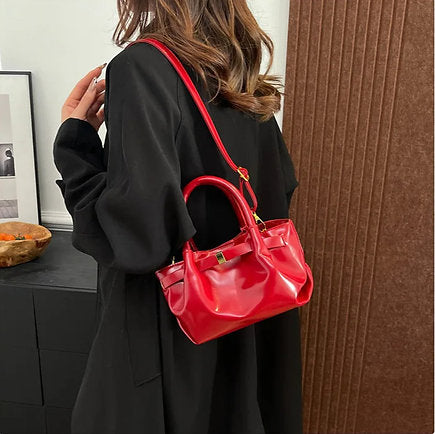 Elegant Multi-Way Faux Leather Mini Crossbody Bag