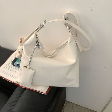 Vintage 2-Way Large Capacity PU Leather Shoulder Crossbody Bag