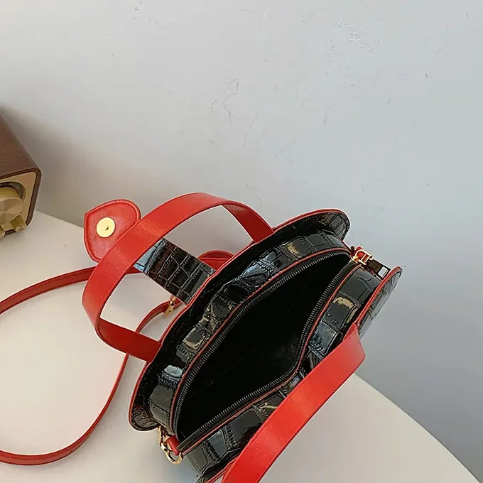 Novelty Cupid Arrow Heart Shape Faux Leather Crossbody Bag