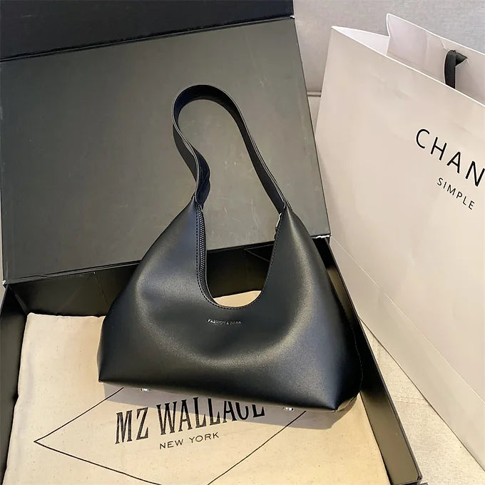 Luxury Crescent Moon Shape Soft Faux Leather Small Hobo Shoulder Bag