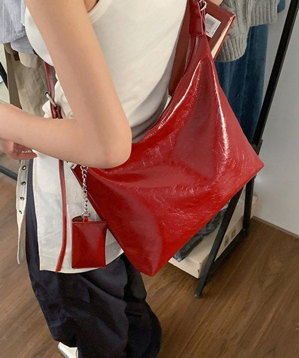 Vintage 2-Way Large Capacity PU Leather Shoulder Crossbody Bag