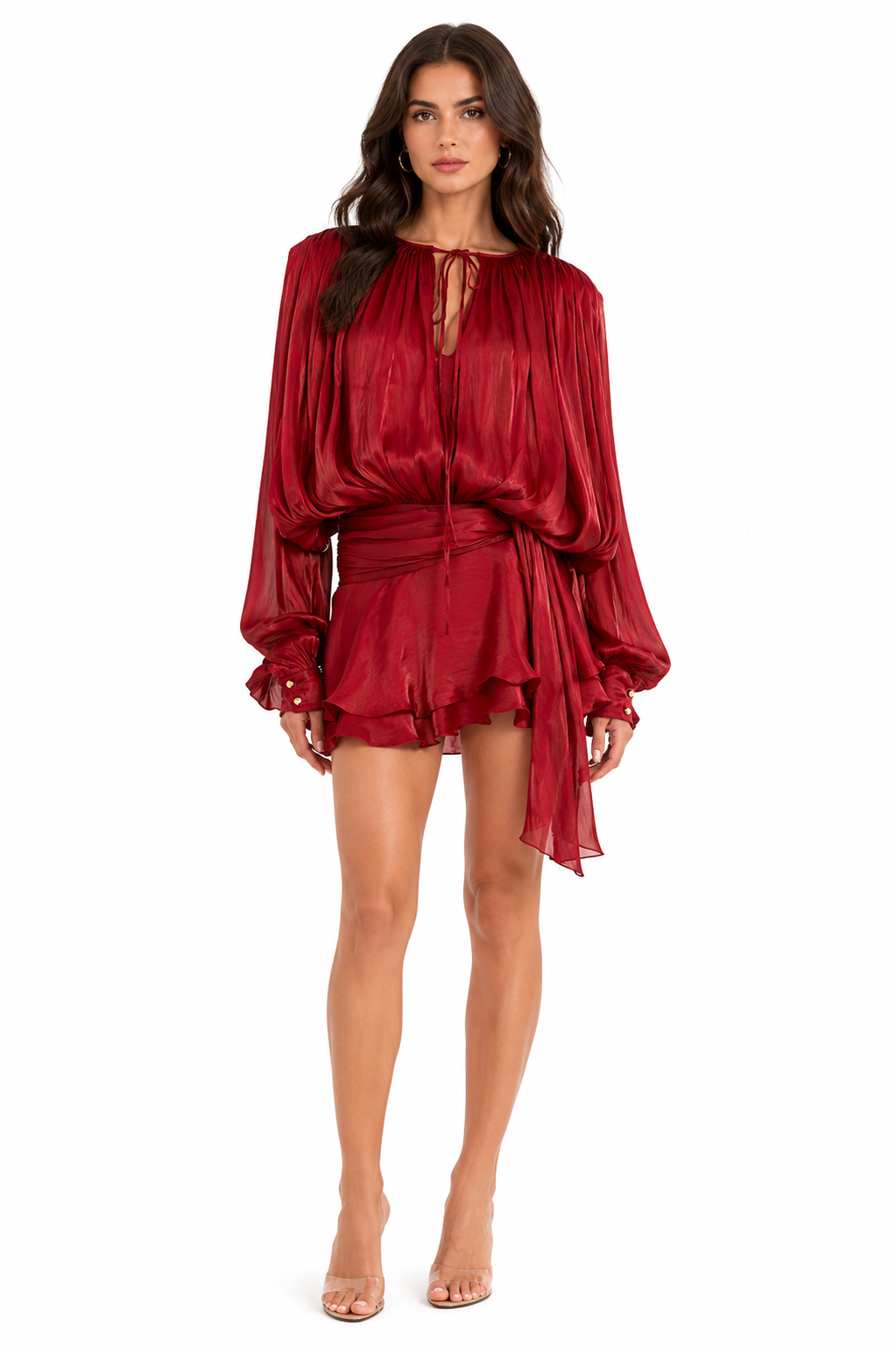 Elegant Satin Mini Dress