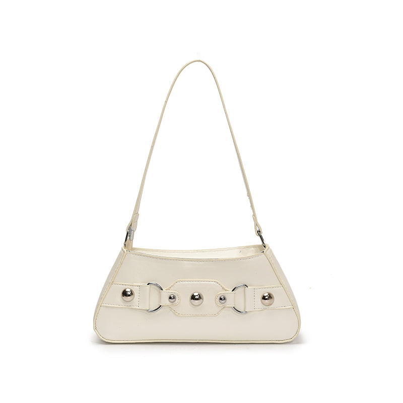 Luxury Textured Leather Retro Underarm Shoulder Bag