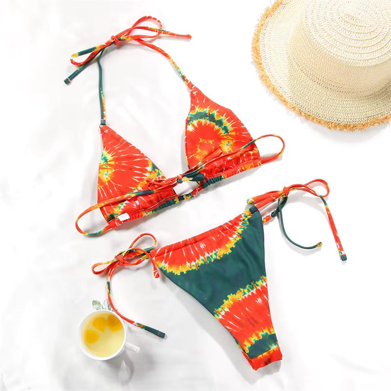Rastafari Micro Triangle String Bikini Set