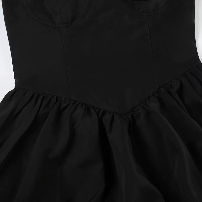 Lace-Up Fit & Flare Sweetheart Dress