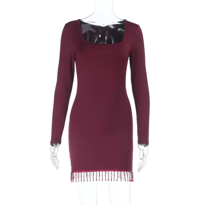 Ribbed Modal Bodycon Mini Dress