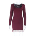 Ribbed Modal Bodycon Mini Dress