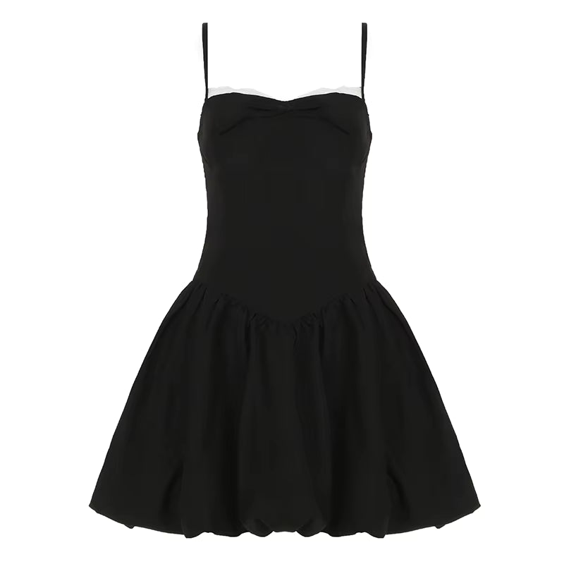 Lace-Up Fit & Flare Sweetheart Dress