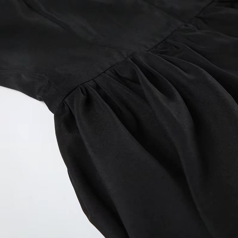Lace-Up Fit & Flare Sweetheart Dress