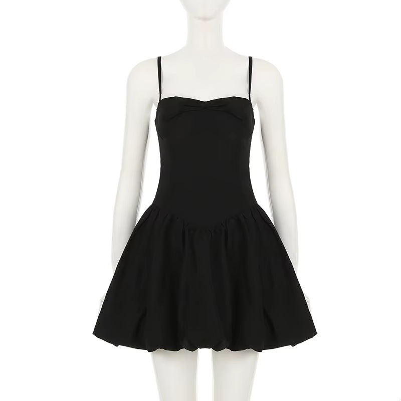 Lace-Up Fit & Flare Sweetheart Dress