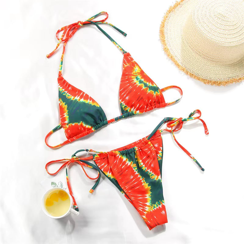 Rastafari Micro Triangle String Bikini Set