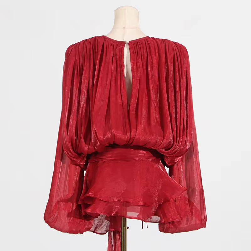 Elegant Satin Mini Dress
