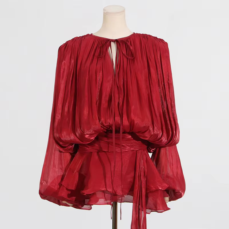 Elegant Satin Mini Dress