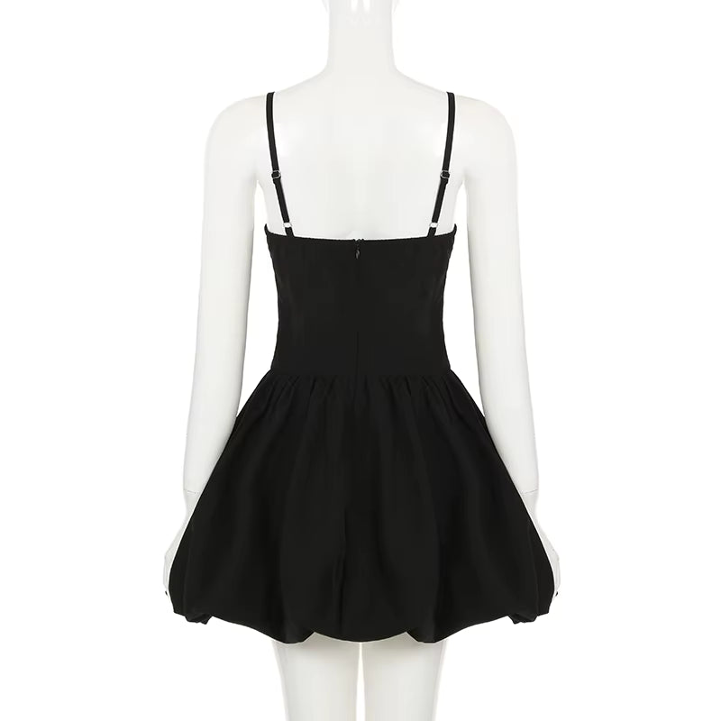 Lace-Up Fit & Flare Sweetheart Dress