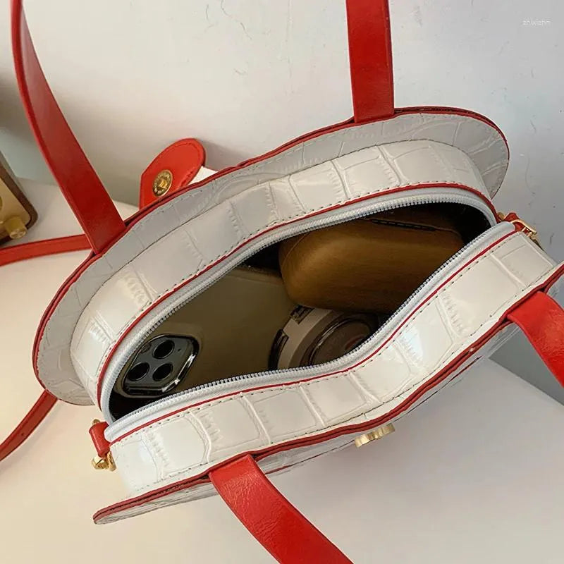 Novelty Cupid Arrow Heart Shape Faux Leather Crossbody Bag