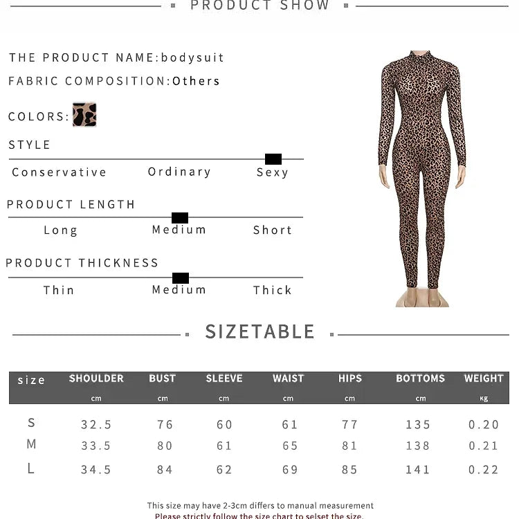 Leopard Print Mesh Tummy-Control Jumpsuit