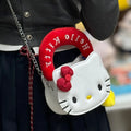 Soft Hello Kitty 3D Ribbon Keycharm Mini Shoulder Bag