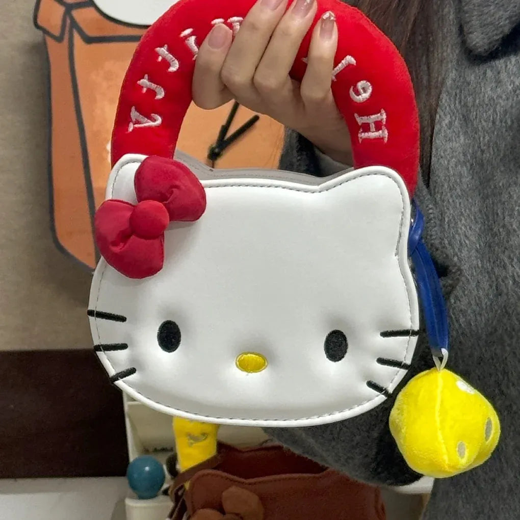 Soft Hello Kitty 3D Ribbon Keycharm Mini Shoulder Bag