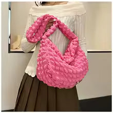 Luxury Cloud Pleated Large Capacity Nylon Shoulder Bag
