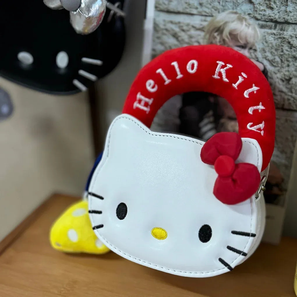 Soft Hello Kitty 3D Ribbon Keycharm Mini Shoulder Bag