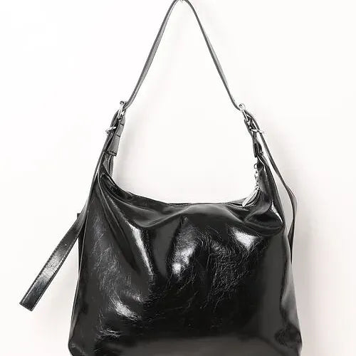 Vintage 2-Way Large Capacity PU Leather Shoulder Crossbody Bag