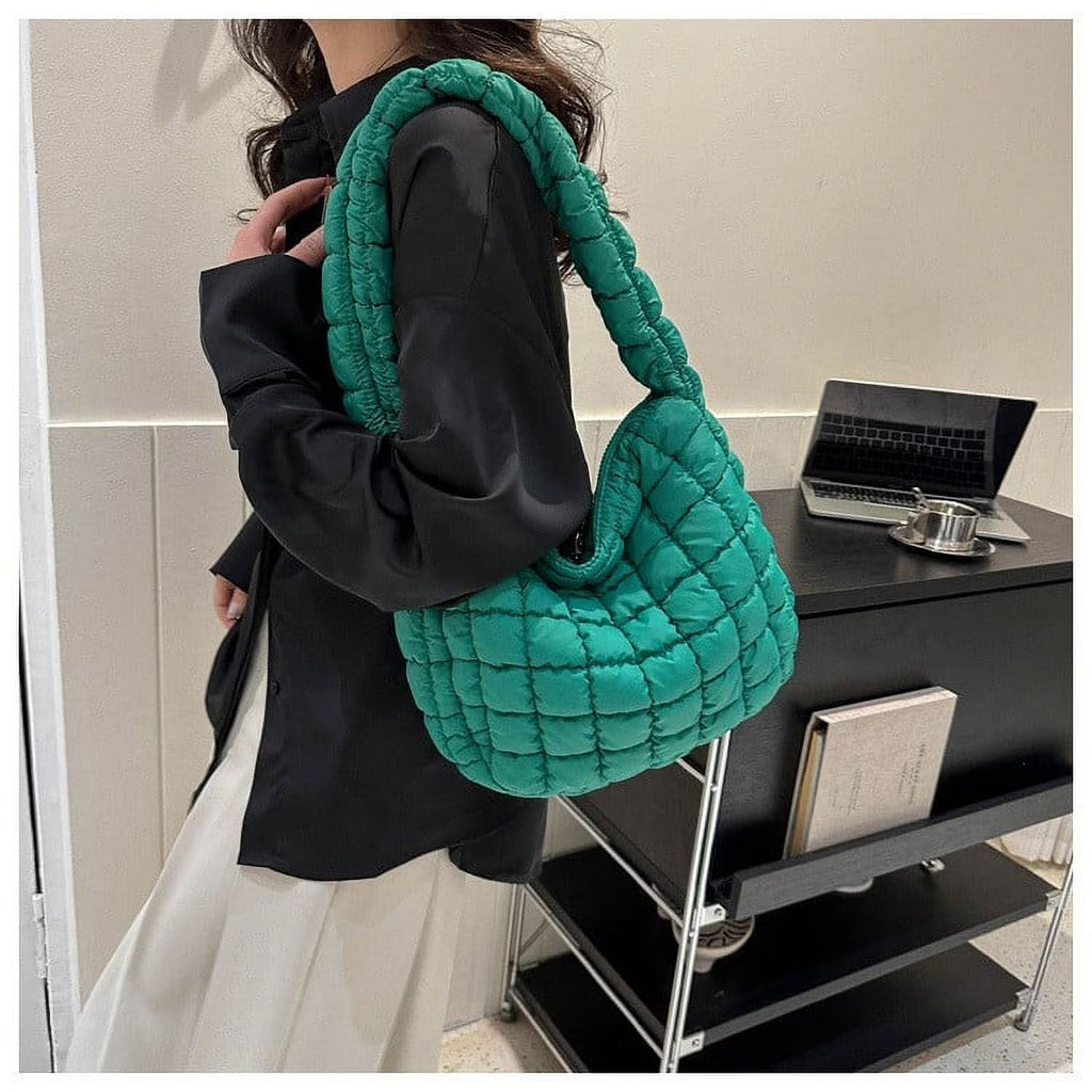 Luxury Cloud Pleated Large Capacity Nylon Shoulder Bag