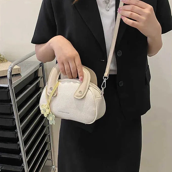 Minimalist Elegant PU Leather Lightweight Shoulder Bag