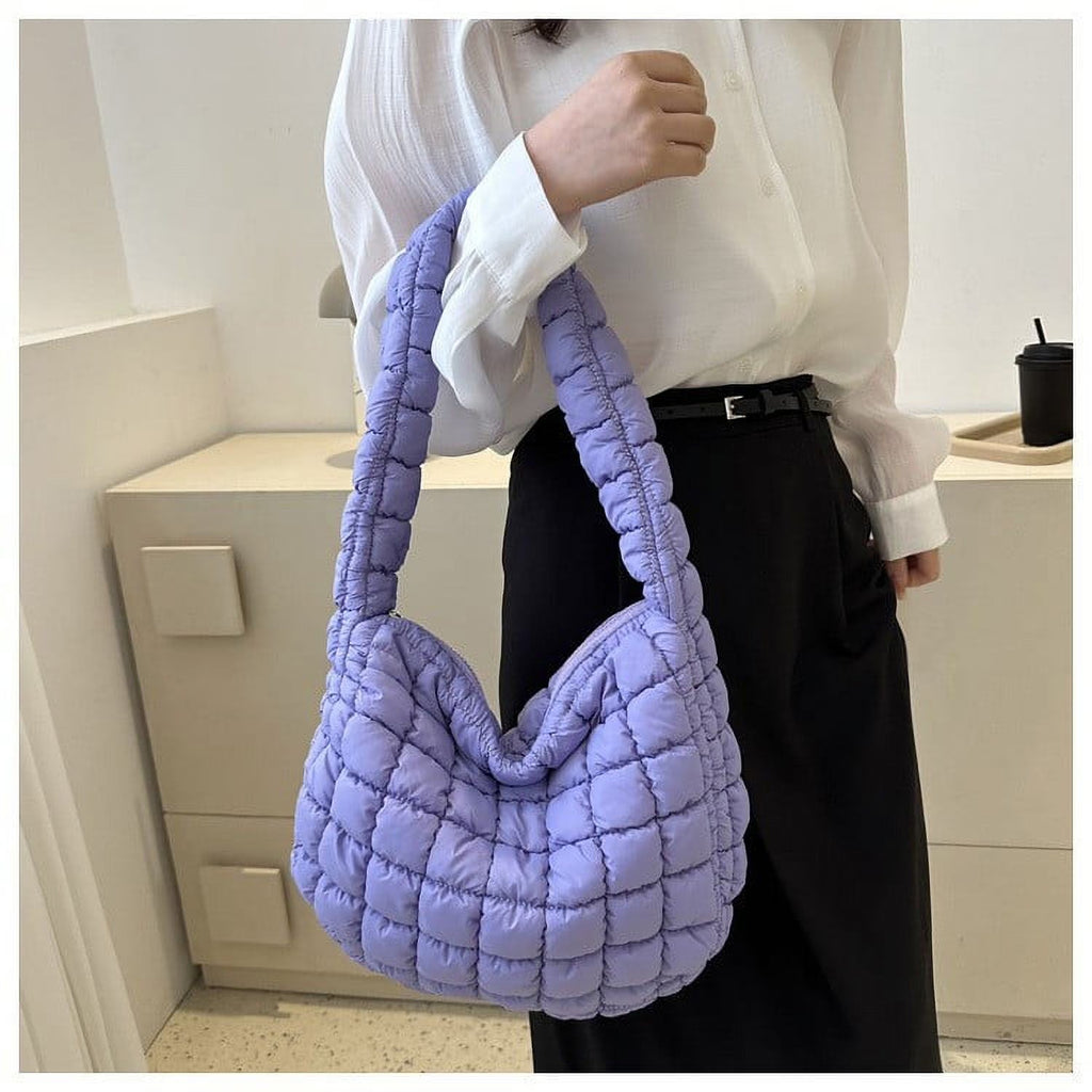 Luxury Cloud Pleated Large Capacity Nylon Shoulder Bag