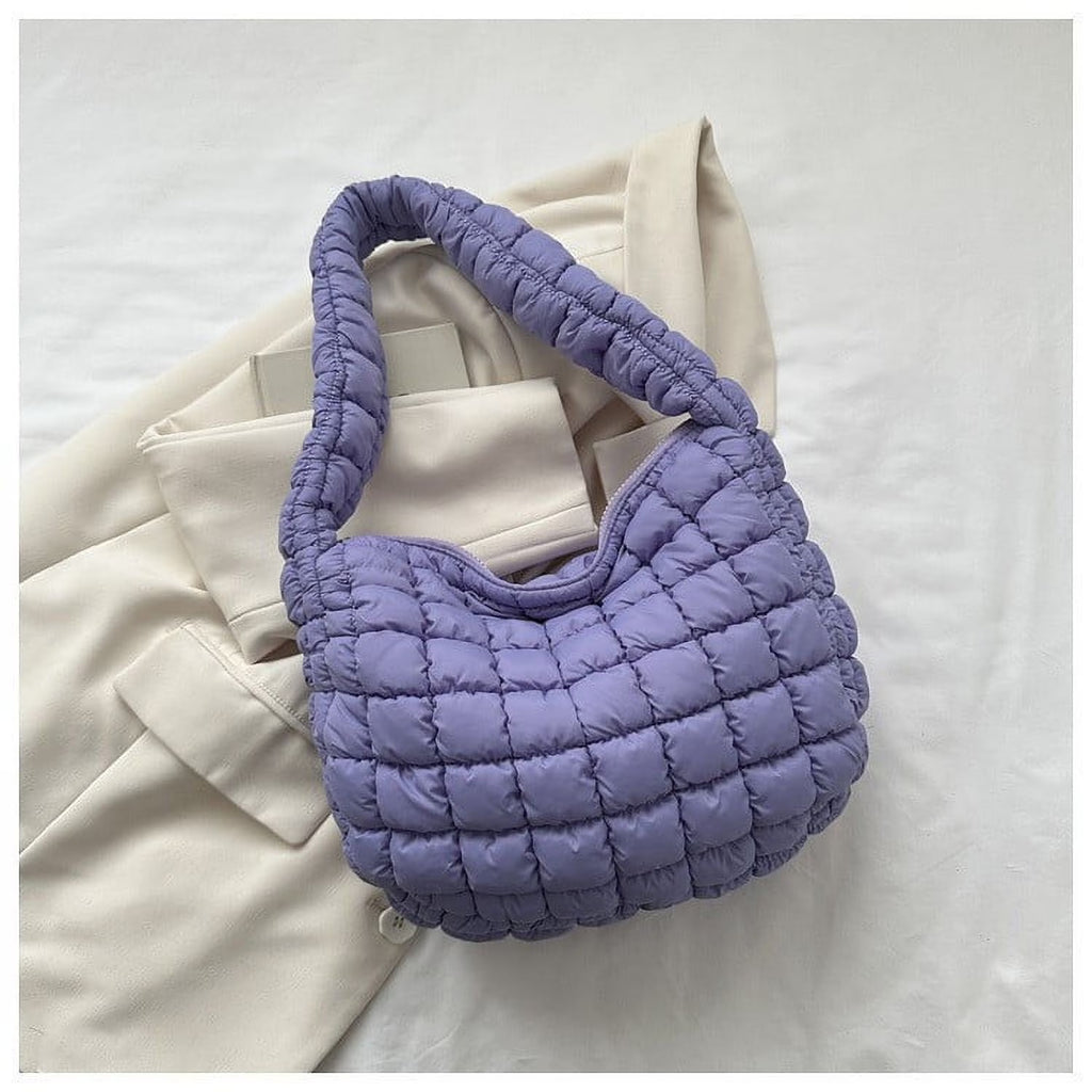 Luxury Cloud Pleated Large Capacity Nylon Shoulder Bag